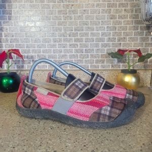Keen Sandals Pink/Brown Plaid